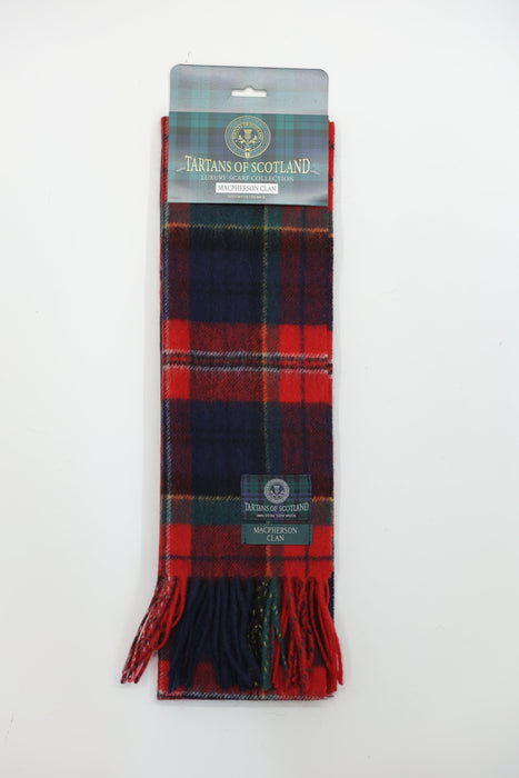 Tartans of Scotland Scarves | Traditional Scottish Tartan Patterned Scarves Celebrating Heritage & Clan Identity | Soft, Warm & Timeless Accessories for Everyday Wear, Gifting, Travel & Cultural Pride
