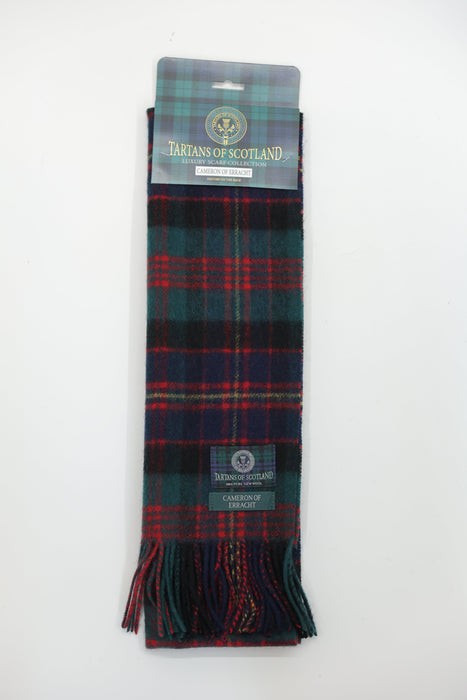 Tartans of Scotland Scarves | Traditional Scottish Tartan Patterned Scarves Celebrating Heritage & Clan Identity | Soft, Warm & Timeless Accessories for Everyday Wear, Gifting, Travel & Cultural Pride