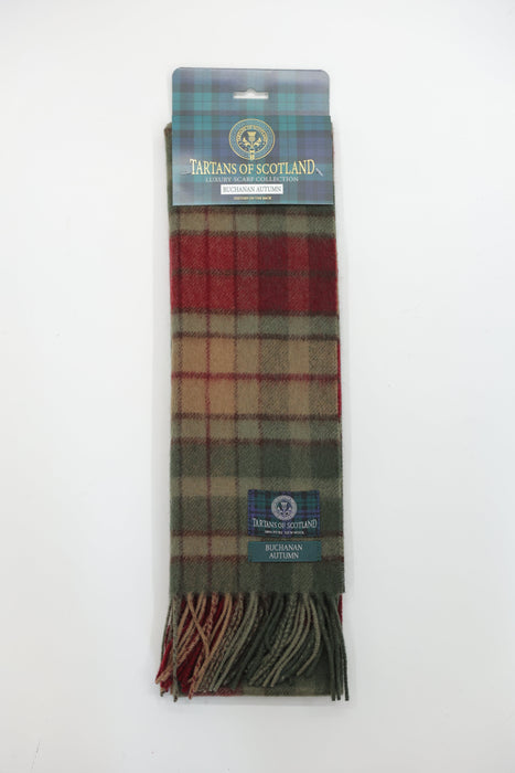 Tartans of Scotland Scarves | Traditional Scottish Tartan Patterned Scarves Celebrating Heritage & Clan Identity | Soft, Warm & Timeless Accessories for Everyday Wear, Gifting, Travel & Cultural Pride