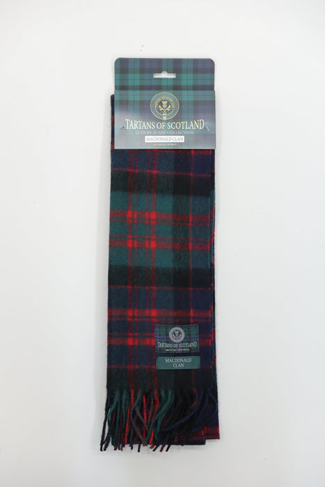 Tartans of Scotland Scarves | Traditional Scottish Tartan Patterned Scarves Celebrating Heritage & Clan Identity | Soft, Warm & Timeless Accessories for Everyday Wear, Gifting, Travel & Cultural Pride
