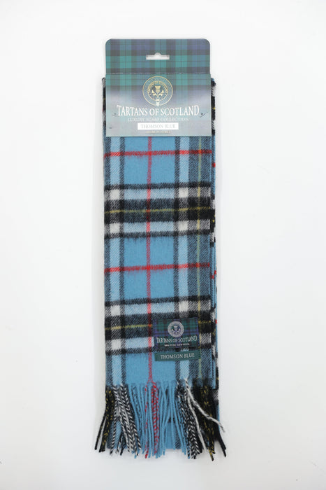 Tartans of Scotland Clan Scarf Thomson Blue