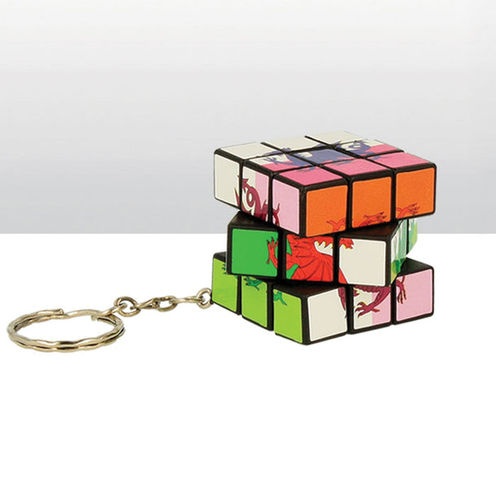 Welsh Dragon Puzzle Cube Keyring 0012