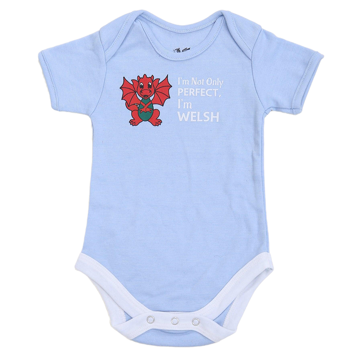 Babies Perfect & Welsh Nappy T | Proudly Adorable Welsh Baby Tee | Soft & Comfy Fit for Everyday Use | Cheeky Gift for Little Ones with Big Welsh Charm