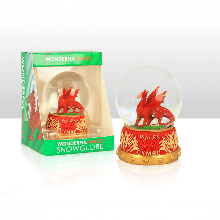 Wales Celtic Dragon Resin Snowstorm 0012