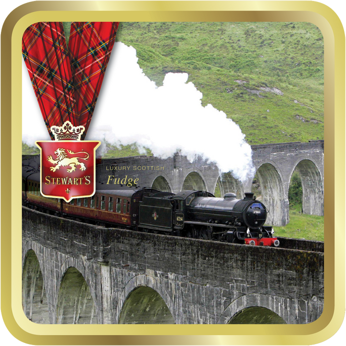 Stewart's Tartan - Glenfinnan Viaduct Fudge Tin - 100g