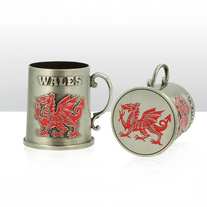 Wales Cymru Dragon Metal Tankard Ornament 0012