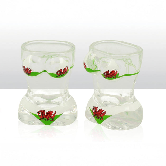 Wales Dragon Bikini Shot Glass 0012