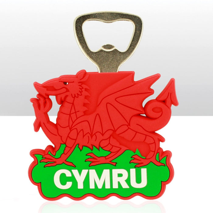 Wales Dragon Rubber Bottle Opener Magnet 0012
