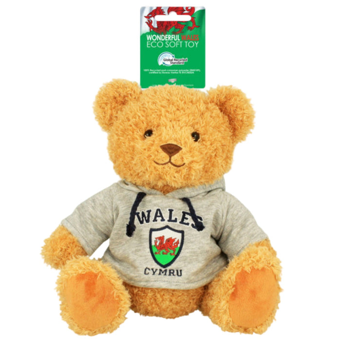 Wales Grey Hoodie Soft Toy Bear 20cm 006