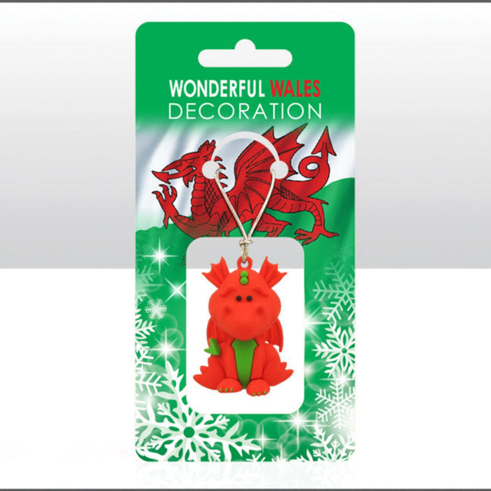 Wales Dragon Xmas Hanging Decoration 0012