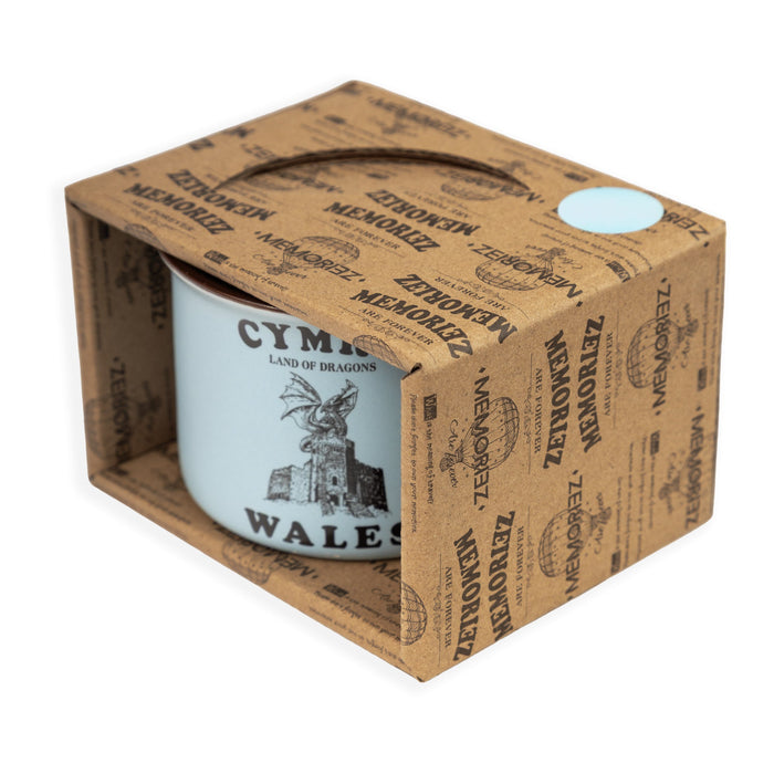 Welsh Light Blue Matt Porcelain Mug