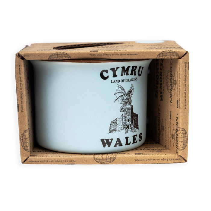 Welsh Light Blue Matt Porcelain Mug