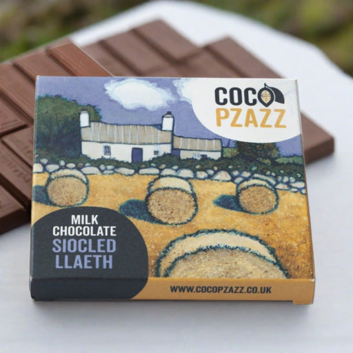 Coco Pzazz Siocoled Llaeth Milk Chocolate Bar 80g