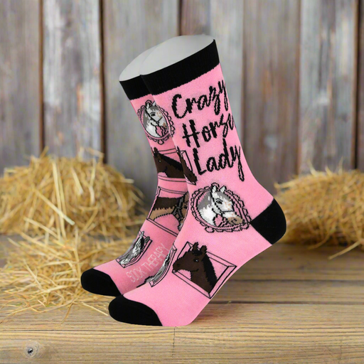 Crazy Horse Lady – Women’s Bamboo Socks