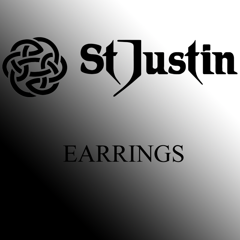 St Justin Celtic Gifts and earrings