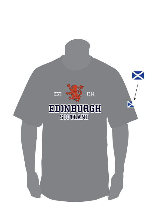 Scotland Est 1314 Edinburgh Applique T-Shirt