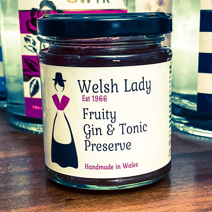 Welsh Lady Fruity Gin & Tonic Preserve (Peach, Pear & Raspberry)