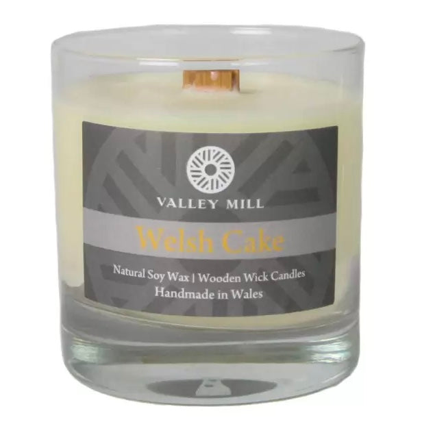 Welsh Cake Soy - Wooden Wick Candle