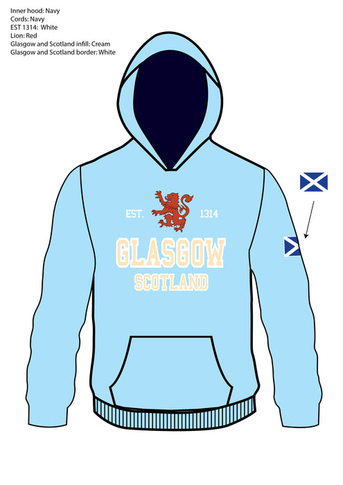 Kids Scotland Est 1314 Glasgow Hoodie