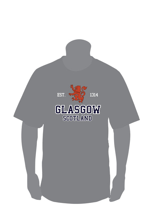 Scotland Est 1314 Glasgow Applique T-Shirt