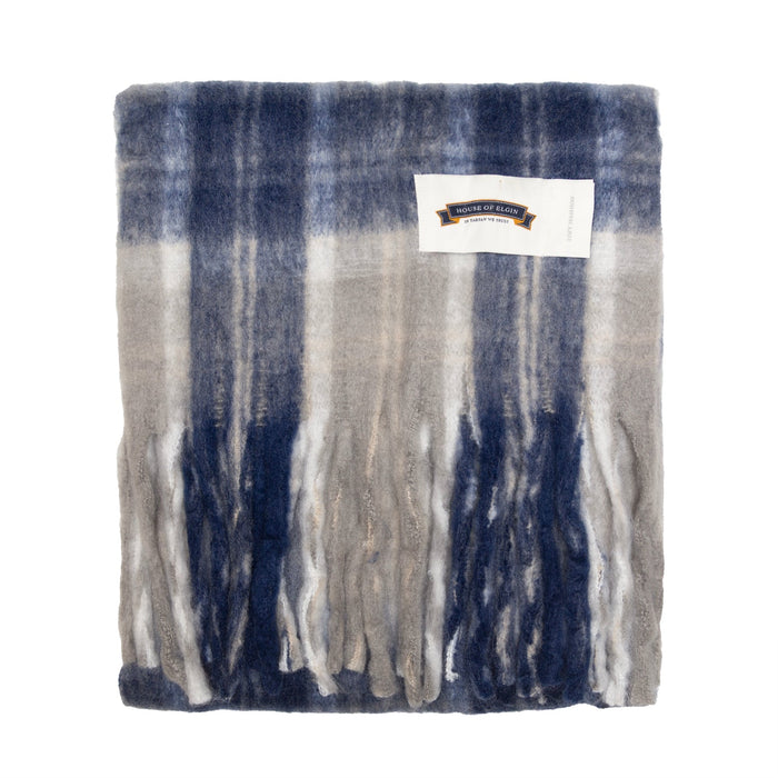 House of Elgin Tartan Blanket Scarf Bannockbane Silver