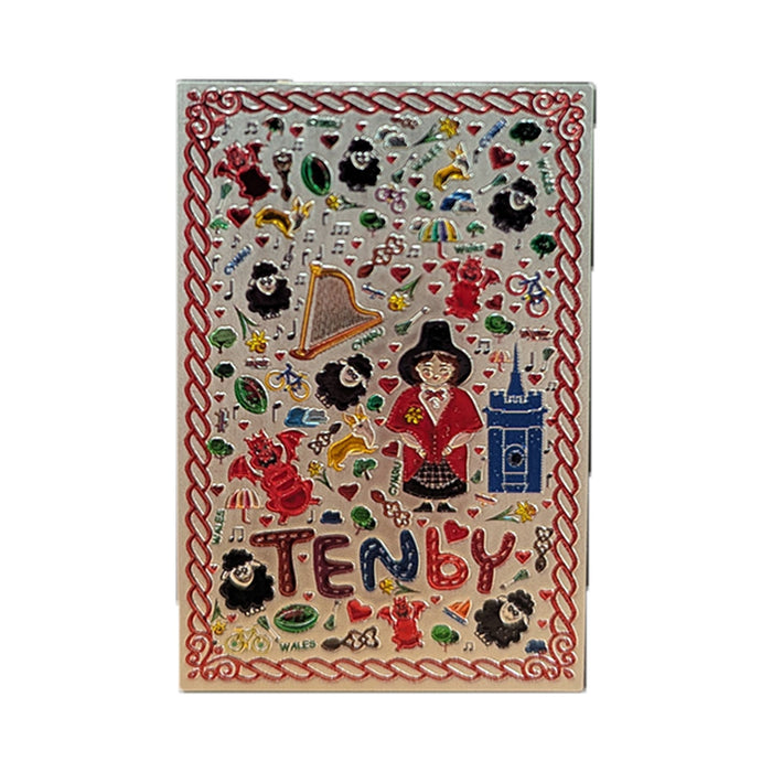 Wales Tenby Artwork Foil Magnet