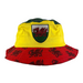 Welsh football bucket hat yellow green red