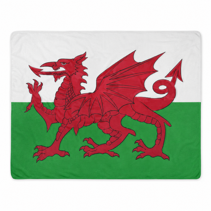 Pride of Wales Soft Touch Fleece Throw Blanket