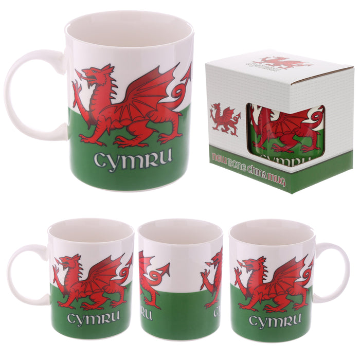 Welsh Dragon Wales (Cymru) Souvenir Porcelain Mug