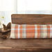 Orange balmoral check Draught Excluder