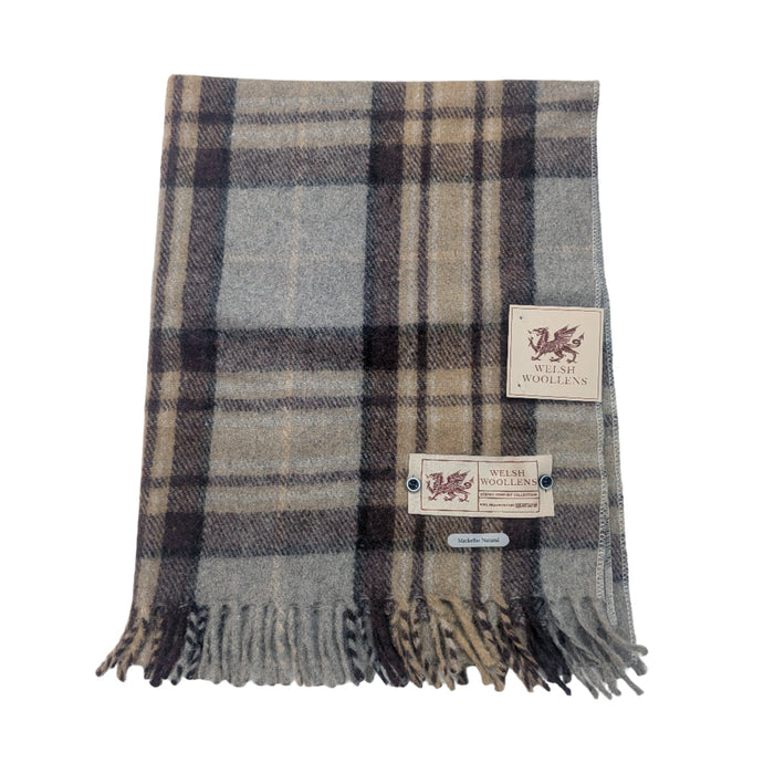 Welsh Woollens Wool Knee Blanket/Throw Mackellar Tartan