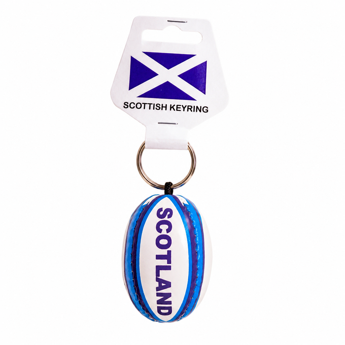 Scotland Rugby Ball & Football Keyring