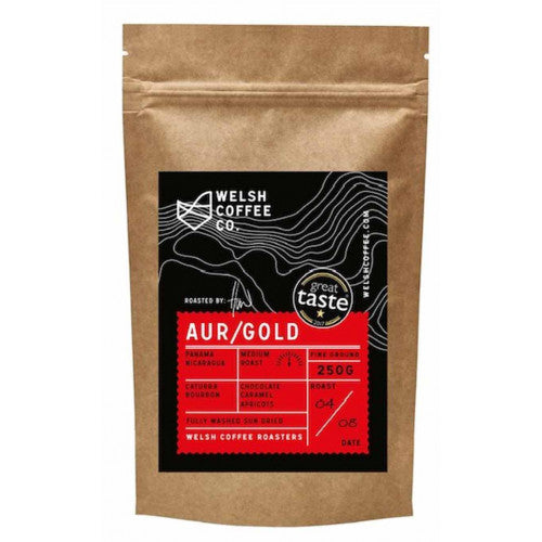 Welsh Coffee Gold/Aur Ground 250g