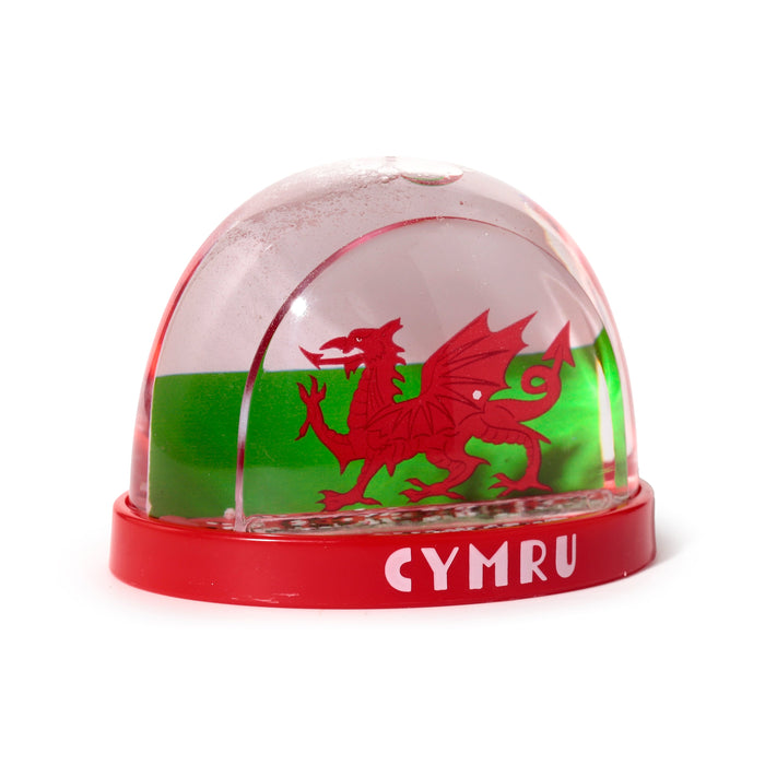 Welsh Dragon Wales (Cymru) Souvenir Medium Glitter Snow Storm