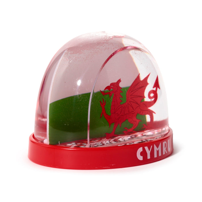 Welsh Dragon Wales (Cymru) Souvenir Medium Glitter Snow Storm
