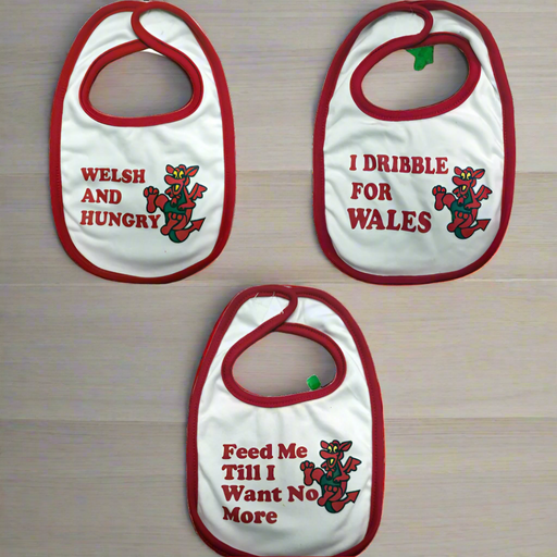 Welsh Themed Baby Bibs 3 Pack