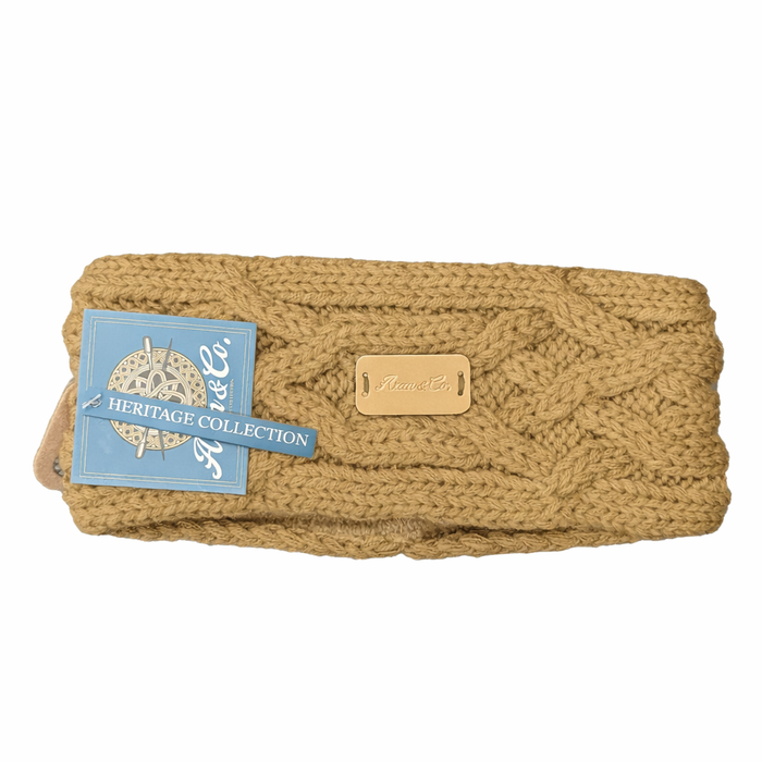 Aran Ladies Headband (Fleece Lined)