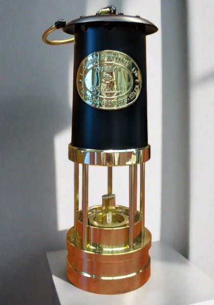 Authentic Welsh Replica Black Miners Lamp By E Thomas & Williams - Giftware Wales