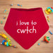 Baby Bandana Bib - i love to cwtch - Giftware Wales