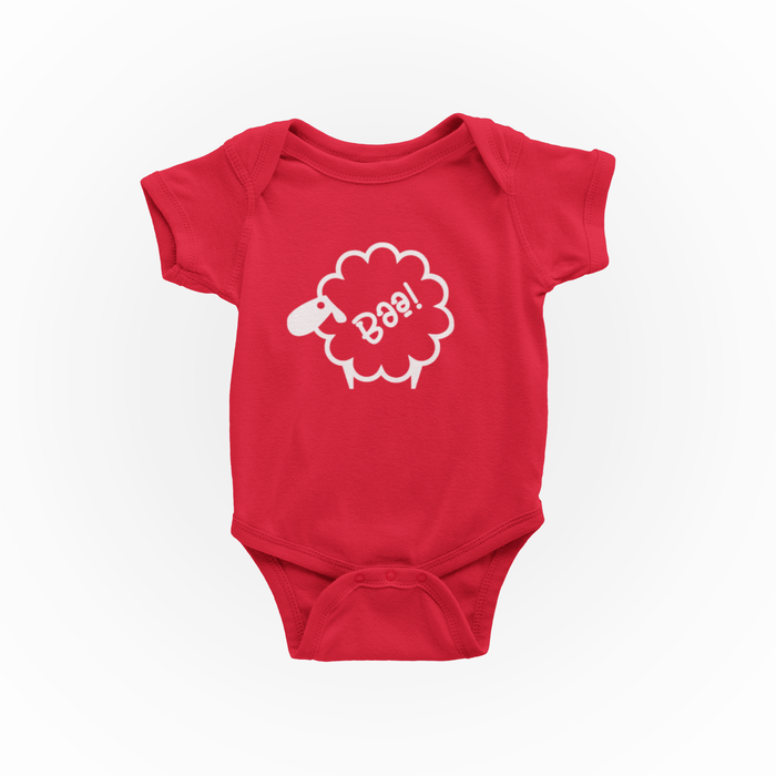 Baby Welsh Sheep "Baa" Baby Vest - Available in 3 colours - Giftware Wales
