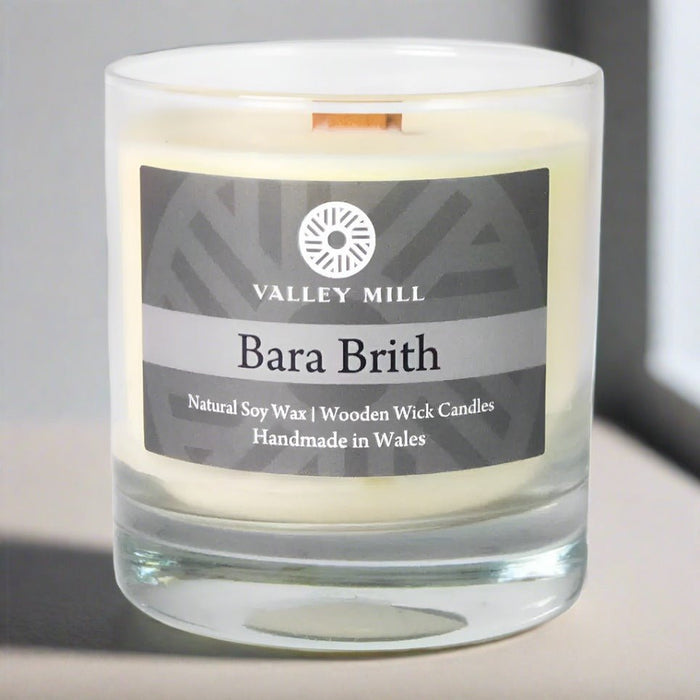 Bara Brith Soy - Wooden Wick Candle - Giftware Wales