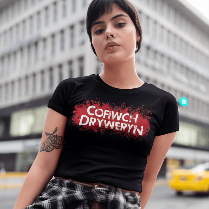 BARGAIN BASEMENT - Cofiwch Dryweryn - Women's Welsh T-Shirt - Giftware Wales