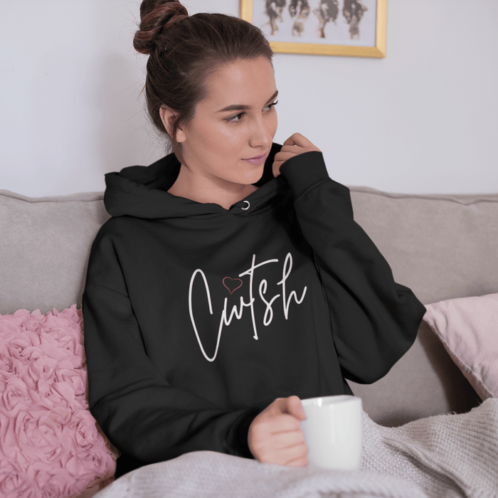 BARGAIN BASEMENT - Cwtsh Ladies Welsh Signature Hoodie (Colour Choice) - Giftware Wales