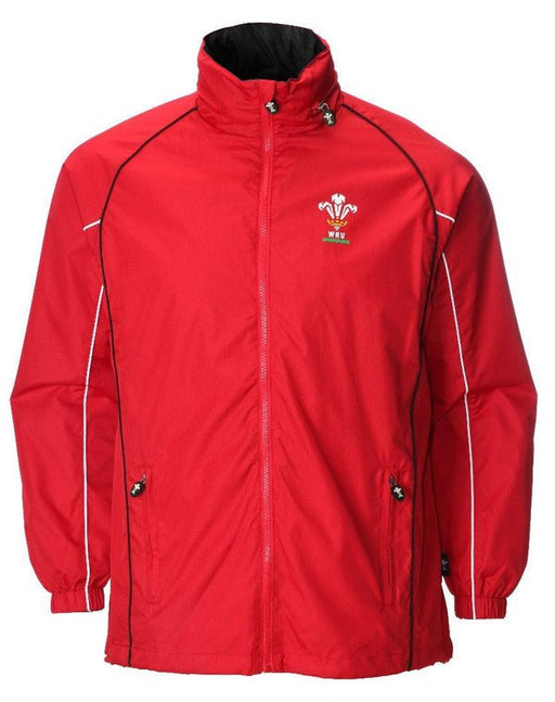 BARGAIN BASEMENT Ladies Official WRU Welsh Waterproof Jacket - Red - Giftware Wales