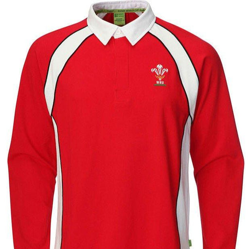 BARGAIN BASEMENT - Mens Wru Welsh Rugby Shirt - Long Sleeve - Giftware Wales