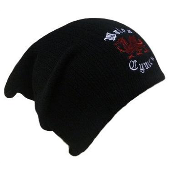 Wales Cymru Mens Slouch Beanie Hat