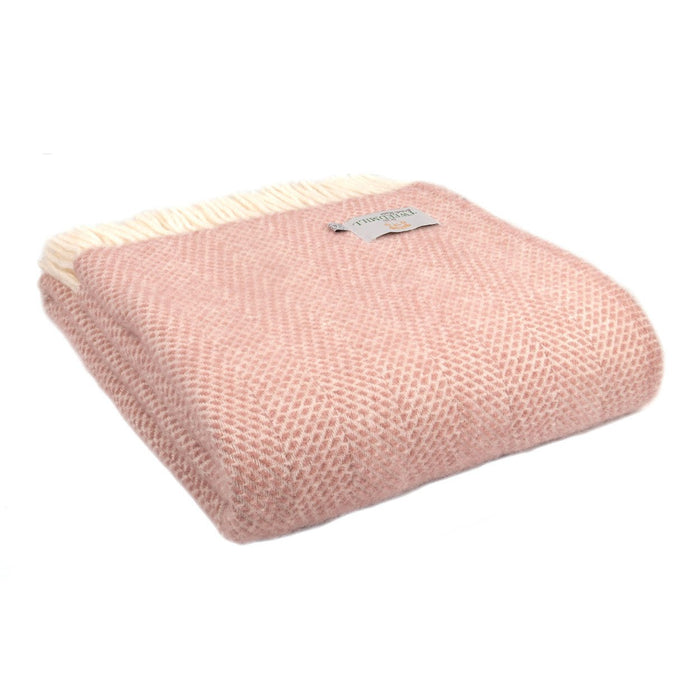 Beehive Dusky Pink Cushion - Pure New Wool Cushion by Tweedmill® - Giftware Wales