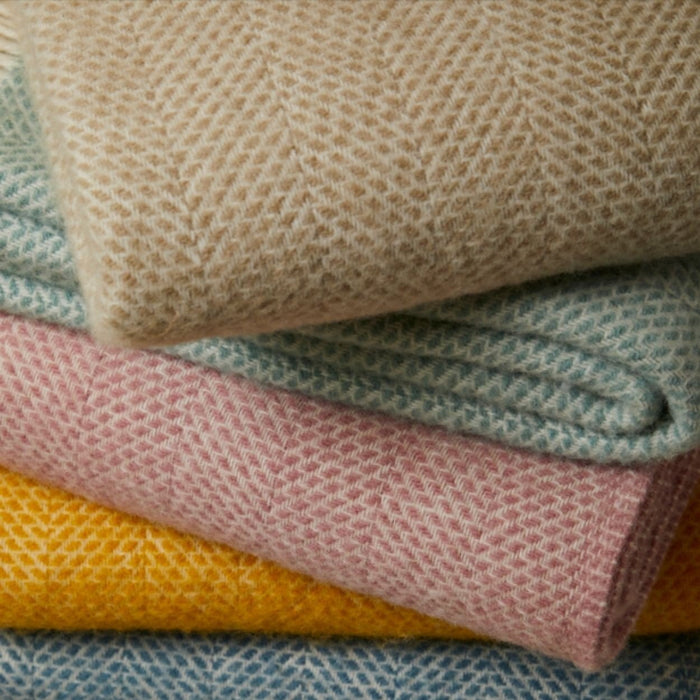 Beehive Ocean - Pure New Wool Blanket by Tweedmill® - Giftware Wales
