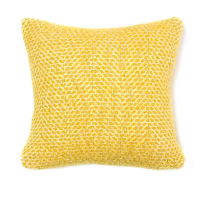 Beehive Yellow Cushion - Pure New Wool Cushion by Tweedmill® - Giftware Wales