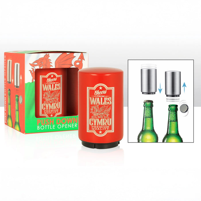 Red Wales Push Down Bottle Opener Boxed 006